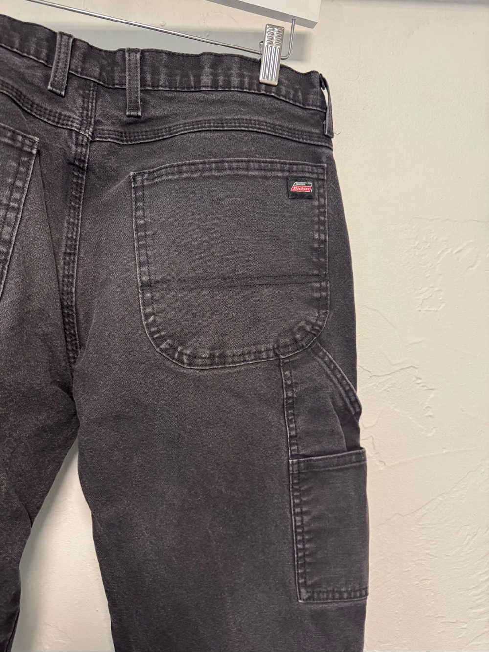 Dickies Black Carpenter Cargo Pants with Tool Pocket
